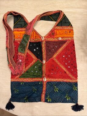 Authentic colorful bag handmade in India